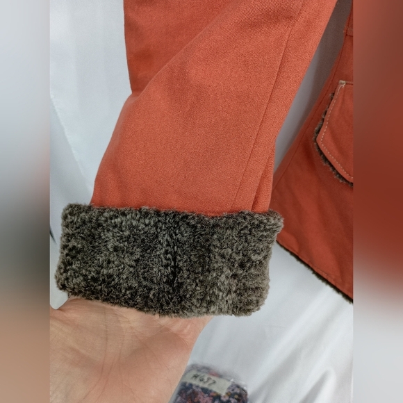 ADVENTURA Winter Light Pink Wool XS Jacket Sherpa Lining Chore Barn Country - Picture 2 of 12